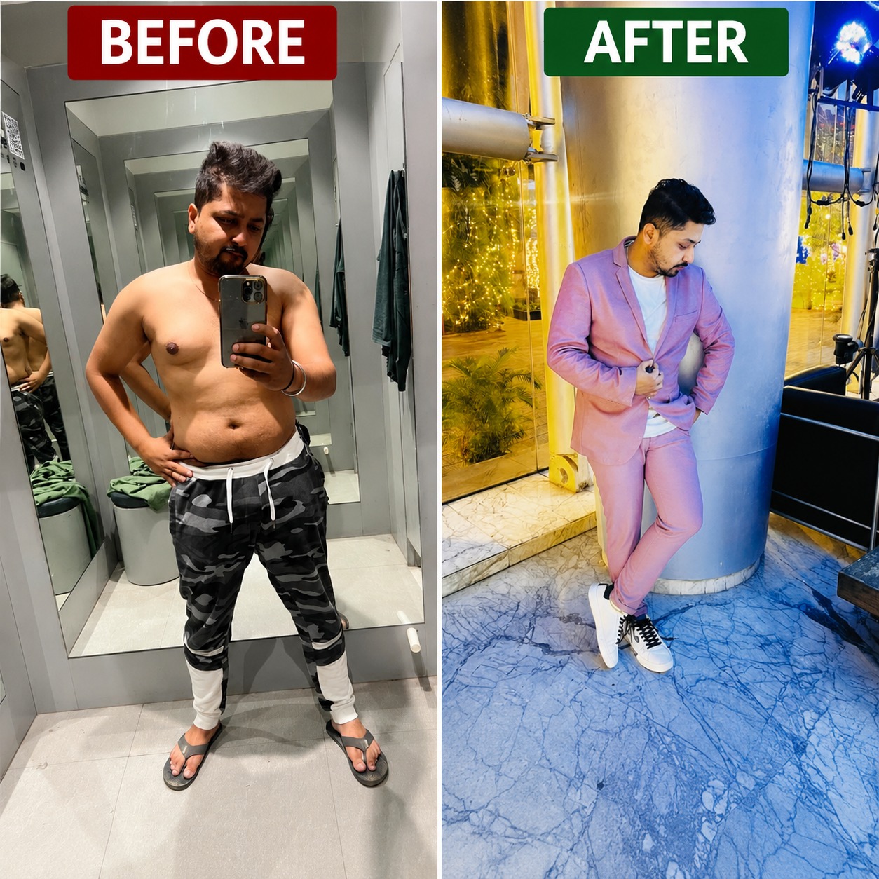 Client 02 before and after transformation