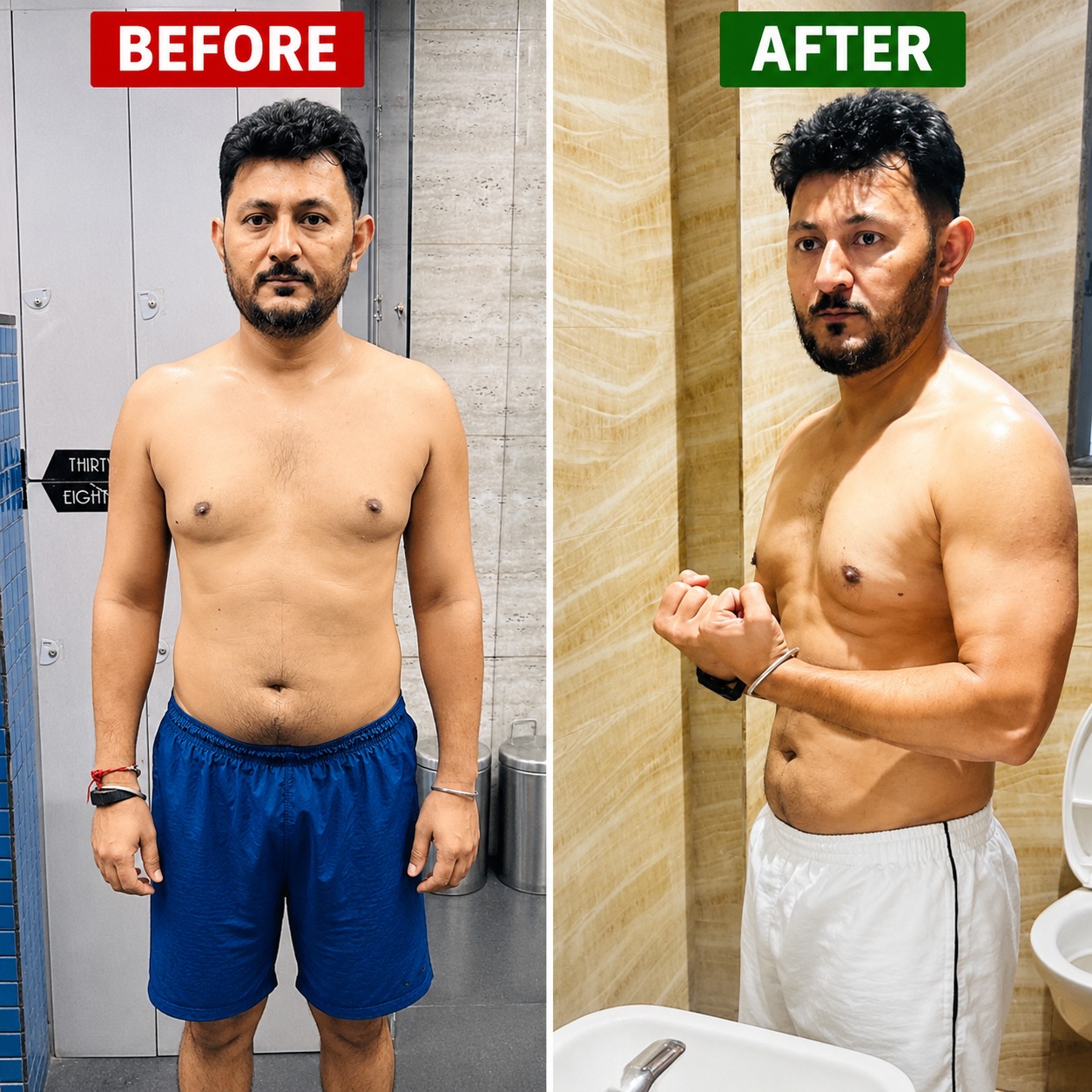Client 09 before and after transformation